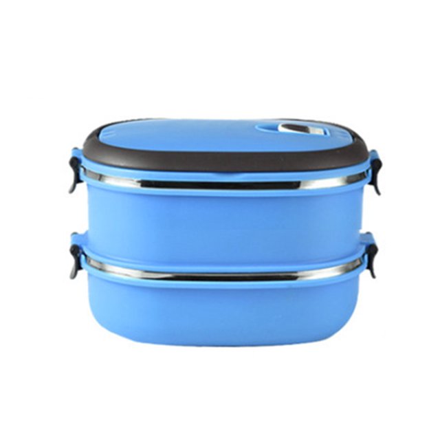 CAROOTU Boîte à Lunch Rectangulaire Portable pour le Stockage des Aliments Isolés en Acier Inoxydable
