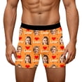 thumbnail image 1 of KHONTS Customized Men's Boxers - Personalized Gifts for Boyfriend - Custom Underwear Orange S, 1 of 8