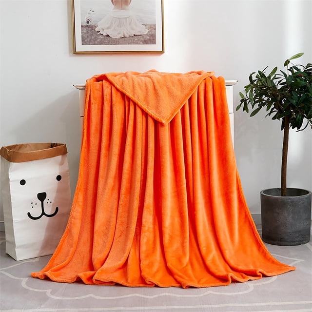 Solid Color Blanket Fleece Blanket Fleece Gift Yoga Cover Blanket French Fleece Blanket