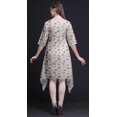 thumbnail image 4 of Bimba Kurti Asymétrique Imprimé Branche Rose et Colibri pour Femmes Robe d'Été Indienne Tunique XXX-Large, 4 of 6