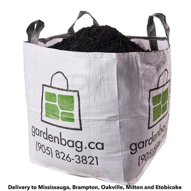 Garden Bag, 1 Cubic Yard Garden and Landscape Bulk Bag Delivered, Black Mulch