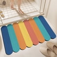 thumbnail image 2 of Iumwxz Bathroom Mat Bath Rug - Super Absorbent Dry- Rubber Backing Non Slip Washable Bathroom Floor Mats- Shower Rug for In Front of Bathtub-Shower Room 16x24- Rug Multicolor Rubber Deals of The Week, 2 of 9