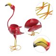 thumbnail image 4 of Animal Shape Iron Plant Pot, Flamingo Shape Flower Pot Creative Sculpture  For Porch, 4 of 8