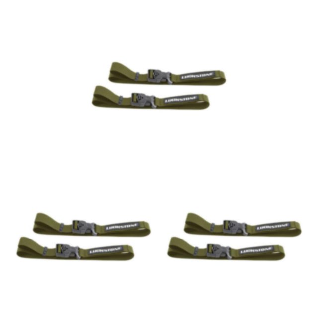 QualitChoice 1/2/3/5 2X Attaché Ceinture Ensemble Bagages Cils Sangle Cargo Cravate Stockage Randonnée Camping Boucle Valise de Voyage Réglable Durable Vert Foncé / L 3PCS