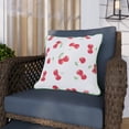thumbnail image 2 of HOMETRENDS 16" x 16" Cherry Outdoor Toss Cushion, Fade Resistant, 2 of 9