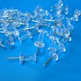 thumbnail image 2 of MasteelfCA 300Pcs Transparent Pushpins Map Push Tacks for School Home Office, 2 of 7