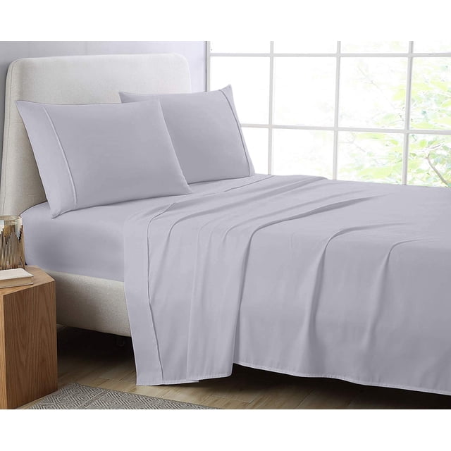 Cotton Metrics 4pc Sheet Set 600TC 100% Organic Cotton 4pc Bedding Set (Fitted sheet, Flat sheet, 2 Pillowcases) All Sizes & Colors