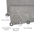 thumbnail image 3 of Leick Home 595744 Vennor Geometric Indoor Outdoor Area Rug Rectangle 6'7"x9'6", 3 of 8