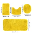 thumbnail image 3 of Meitianfacai Solid Color Bath Mats 4 Set Bathroom Rugs For 4 Pcs Toilet Mats Universal Soft Comfortable Water Absorption Non-Slip Thick Machine Washable Easier To Dry Dark, 3 of 8