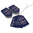 thumbnail image 3 of Inkdotpot 50 Pack Real Rose Gold Foil Paper Tags Love Is Sweet Wedding Favor Hang Tag, 3 of 6