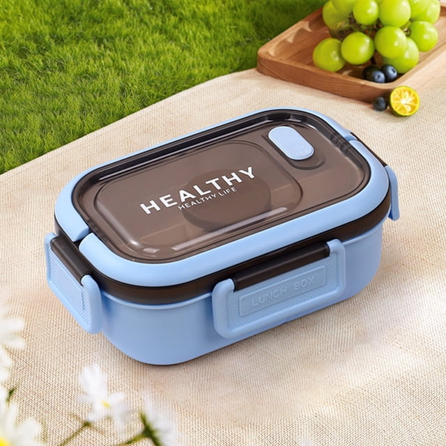 Meitianfacai Bento Box for School, Lunch Box for Kids, Portable Plastic Partition Integrated Lunch Box Multifunctional Light Food Bento Box on Clearance