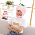 thumbnail image 1 of pitrice Soft Strawberry Hat Cosplay Headgear Photo Props for Holiday New Year Party Pink, 1 of 8