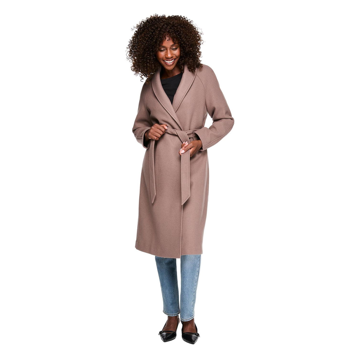 Manteau drapé George pour femmes
