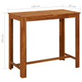 thumbnail image 4 of vidaXL Bar Table Solid Acacia Wood 120x60x105 cm, 4 of 4