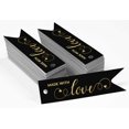 thumbnail image 2 of Inkdotpot Gold Foil Paper Hang Tags Made With Love Text Favor Tags 50 Pieces, 2 of 6