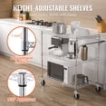 thumbnail image 4 of VEVOR Chariot Utilitaire de Cuisine, 3 Niveaux, Chariot Roulant en Fil Métallique Capacité de 661 Lb avec Panier Profond de 80 mm et Poignée Courbée, 4 of 9
