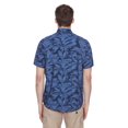 thumbnail image 3 of Dark Black Men's Short-Sleeve Button-Down Shirt, 3 of 6