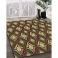 thumbnail image 3 of Ahgly Company Tapis d'Intérieur Lavable à la Machine, Carré, Transitionnel, Brun Cannelle, Tapis de Zone, 5 Pieds Carré, 3 of 7