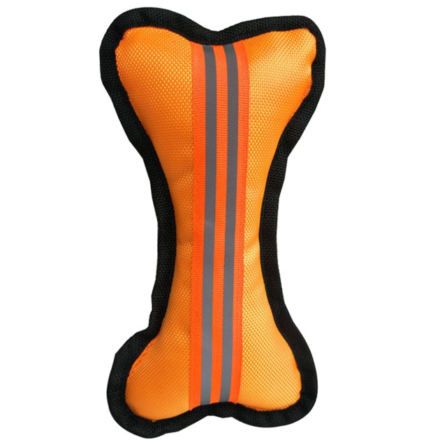Bone Dog Toy Bite Resistant Reflective Funny Pet Squeaky Toy Dog Teething Toy