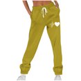thumbnail image 1 of Funicet Pantalon d'Hiver Imprimé pour Femmes, Taille Élastique avec Sangle, Long, 1 of 4