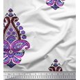 thumbnail image 1 of Soimoi Georgette Viscose Fabric Floral & Paisley Block Decor Fabric Printed Yard 42 Inch Wide, 1 of 3