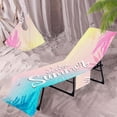 thumbnail image 1 of HOARBOEG Beach Chair Cover With Side Pockets Microfiber Chaise Chair Towel Cover For Sun Lounger Pool Sunbathing Garden Beach Hotel Easy To Carry Around, 1 of 6
