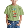 thumbnail image 1 of WRKEKC T-Shirts d'Été pour Garçons, T-Shirts Décontractés pour Garçons, T-Shirts Polyvalents Décontractés à Manches Courtes pour Enfants avec Motif Imprimé et Col Rond, 1 of 6