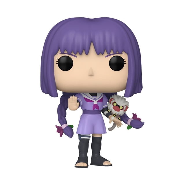 Funko POP Animation: Boruto- Sumire w/Nue Figurine en Vinyle Mettant en Vedette une Figurine en Vinyle de 3,75 Pouces de Sumire aux Cheveux Tressés Violets et un Uniforme Scolaire Violet, Sandales shinobi Noires, Tenant la Créature Nue Blanche avec des Yeux et des Griffes Rouges, Posée d'Une Main Levée, Convient pour Rehausser une collection de Figurines d'Action Boruto : Naruto Next Generations.