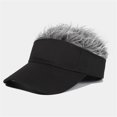 thumbnail image 2 of Visière Réglable avec Perruque Chapeau de Baseball à la Mode pour Hommes et Femmes Visière pour Cheveux, 2 of 4