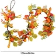thumbnail image 3 of Dvkptbk Plastic Simulation Pumpkin Rattan Faux Pumpkin Rattan Halloween Pains Decoration Pinecone Maple Leaf Pumpkin Rattan Christmas Holiday Hanging Decoration, 3 of 6