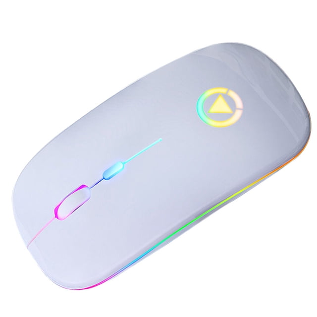 braveheart Souris Sans Fil à DEL Souris Optique Sans Fil pour PC Ordinateur Portable Ordinateur 2,4 GHz Jeux Blanc 1 Ensemble