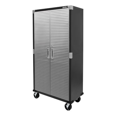 Armoire de rangement roulante UltraHD, Graphite, 91 cm (L) x 46 cm (P) x 183 cm (H)