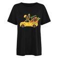 thumbnail image 4 of RKSTN Hauts Grande Taille pour Femmes Mode Été 2024 Col Rond Manches Courtes T-shirt Décontracté Ample Imprimé Graphique Voiture de Pâques, 4 of 4