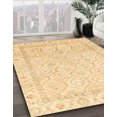 thumbnail image 2 of Ahgly Company Indoor Square Abstract Sun Yellow Oriental Area Rugs, 6' Square, 2 of 6