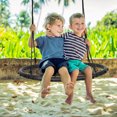 thumbnail image 2 of Costway 40'' Spider Web Tree Swing Set w/ Adjustable Hanging Ropes Kids Play Set Black, 2 of 10