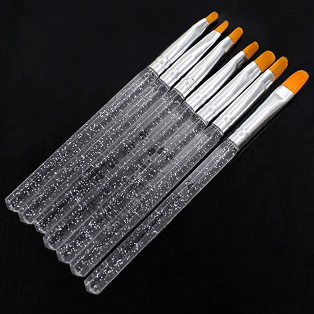 Acrylic Design Kit with Painting Gel Pens and Detail Brushes for Manicure 7PCS