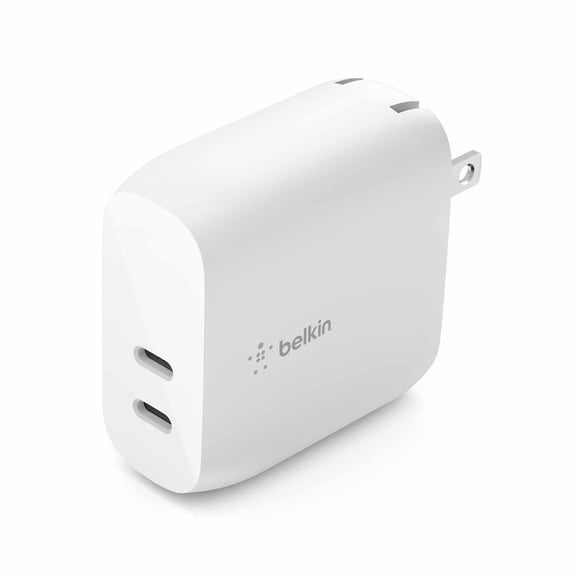 Belkin Chargeur Mural BoostCharge Dual USB-C PD 40W Blanc