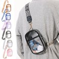 thumbnail image 2 of TopLLC Sac Bandoulière Transparent, Sac à Main en PVC Transparent avec Sangle Ajustable Style Bohème, Sac de Poitrine Décontracté Imperméable Approuvé pour Stade Sac d'Épaule Transparent pour Concerts Sports Festivals, 2 of 8