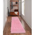 thumbnail image 4 of New Flokati 1400gr 2'4" x 8'6" Runner, Pastel Pink, 4 of 6