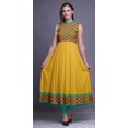 thumbnail image 2 of Bimba Robe Ikat Anarkali Goldenrod2 pour Femmes, Kurti Imprimée Ethnique Indienne, Longue Kurta, Robe de Fête, XX-Grand, 2 of 6
