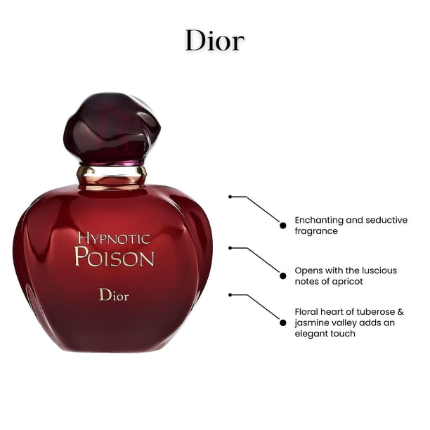 Dior Christian Hypnotic Poison Eau De Parfum Spray for Women, 3.4