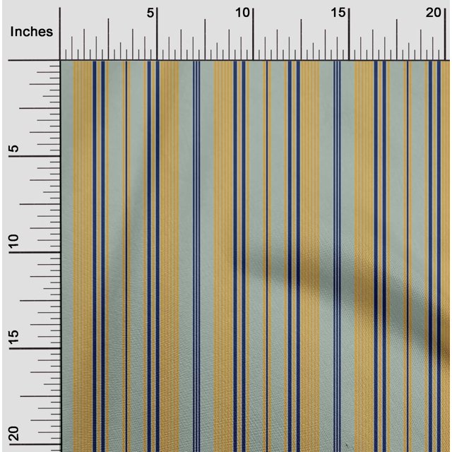 oneOone Cotton Poplin Fabric Multicolor Stripe Printed Craft Fabric BTY 56 Inch Wide