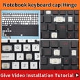 thumbnail image 1 of Charnière de Remplacement pour Capuchon de Touche pour Asus ROG GL552 GL552VL GL552VW GL752 GL771 G551 GL551 Clavier Rétroéclairé 4 Capuchons de Touches et Charnière, 1 of 5