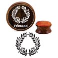 thumbnail image 1 of Printtoo Couronne de Fleurs en Bois Tampon Rond en Caoutchouc pour Artisanat Tampons Textiles-4 Pouces, 1 of 2