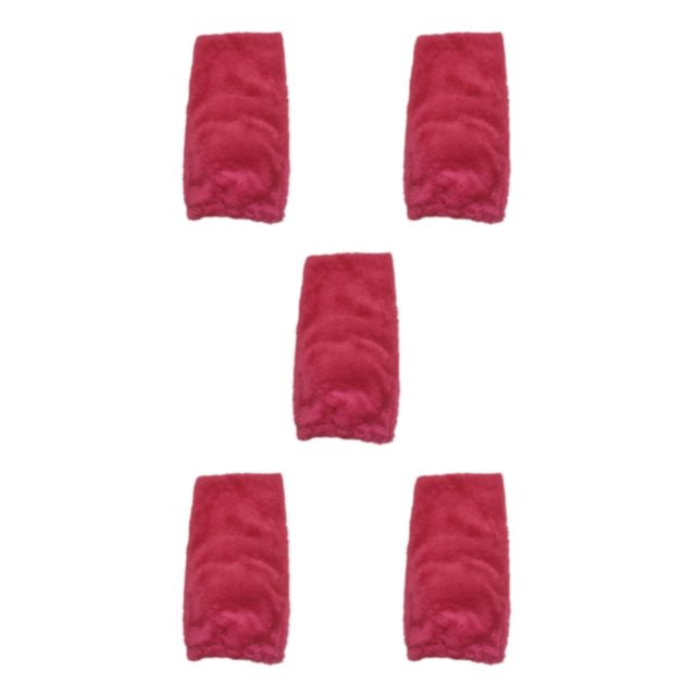 Decodeary Warm In Plush Over Knee Socks For Toasty Winter Days Comfortable Acrylic Fibers red 5Set