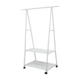 thumbnail image 3 of simhoa Clothing Rack Clothes Hanger Stand on Wheels Rolling Storage Hanging Sturdy Organizer Hallway Space Saving Metal Garment Rack White, 3 of 8
