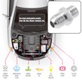 thumbnail image 3 of Unique Bargains 1 Set Car Transmission Oil Cooler Adapter Fitting Front Rear Port 6AN Flare to 1/4 NPS Aluminum Alloy, 3 of 7