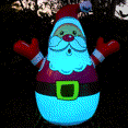 thumbnail image 1 of Jessboyy Père Noël Extérieur Illuminé Jardin Gonflable, 32 Pouces, 1 of 9
