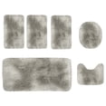 thumbnail image 2 of Bathroom Rug Set 6 Piece | Plush Toilet Mats & Bath Mats | Non Slip Water Absorbent Washable Rugs for Bathroom Floor | Whole Room Set for Home, 2 of 6