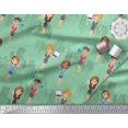 thumbnail image 3 of Soimoi polyester Crepe Fabric Business Girl Decor Fabric Printed Yard 42 Inch Wide, 3 of 3